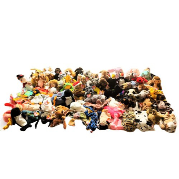 Ty Beanie Baby Lot-Total Of 74 Beanies New with Tags-Many Rare Hard to Find - Picture 1 of 4
